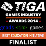 Grads In Games announced as a TIGA Games Industry Award Finalist
