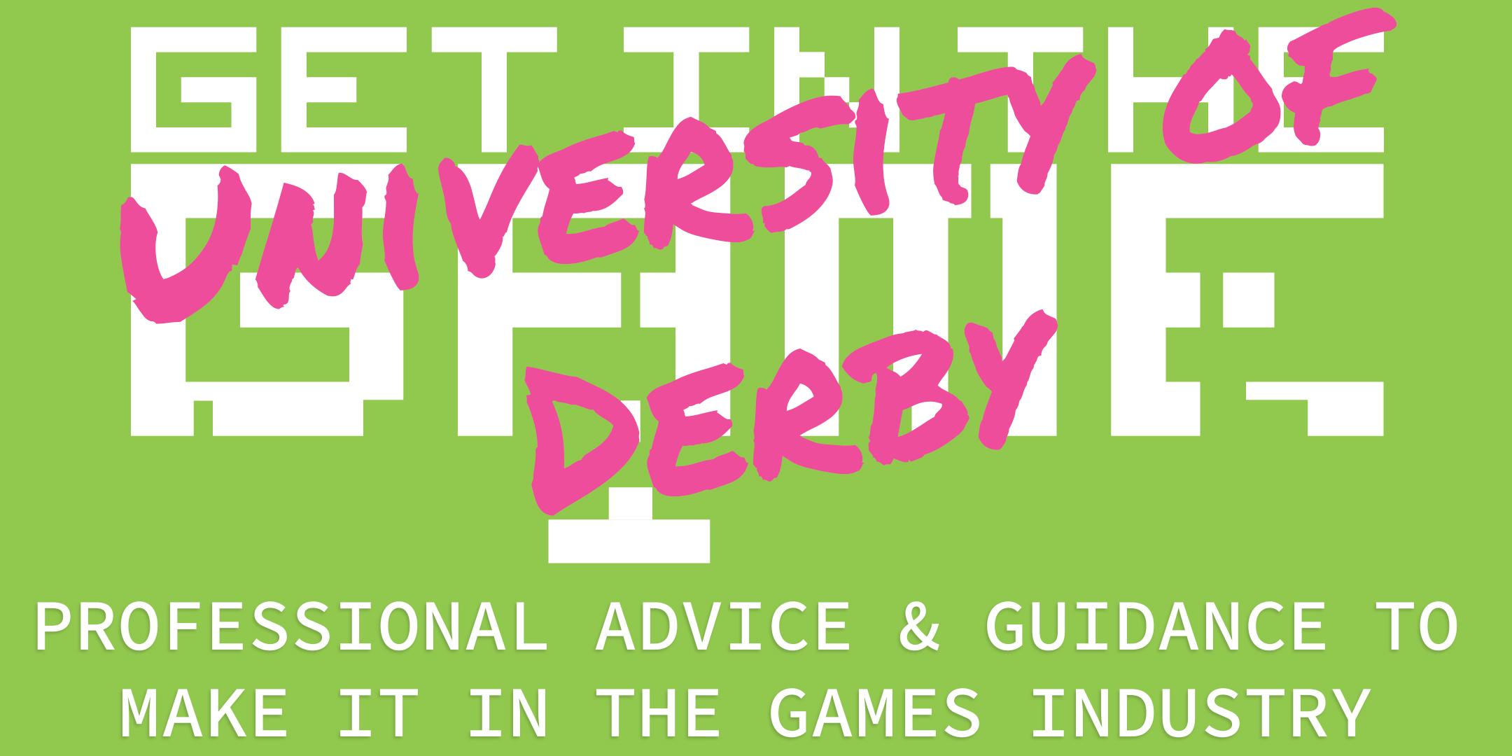 Get in the Game Careers Talks; University of Derby