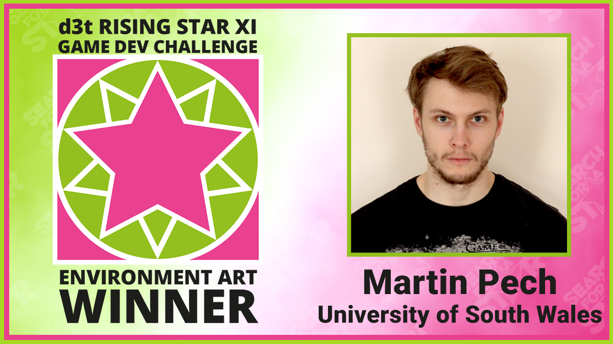 Martin Pech, d3t Rising Star Games Environment Art Winner 2021