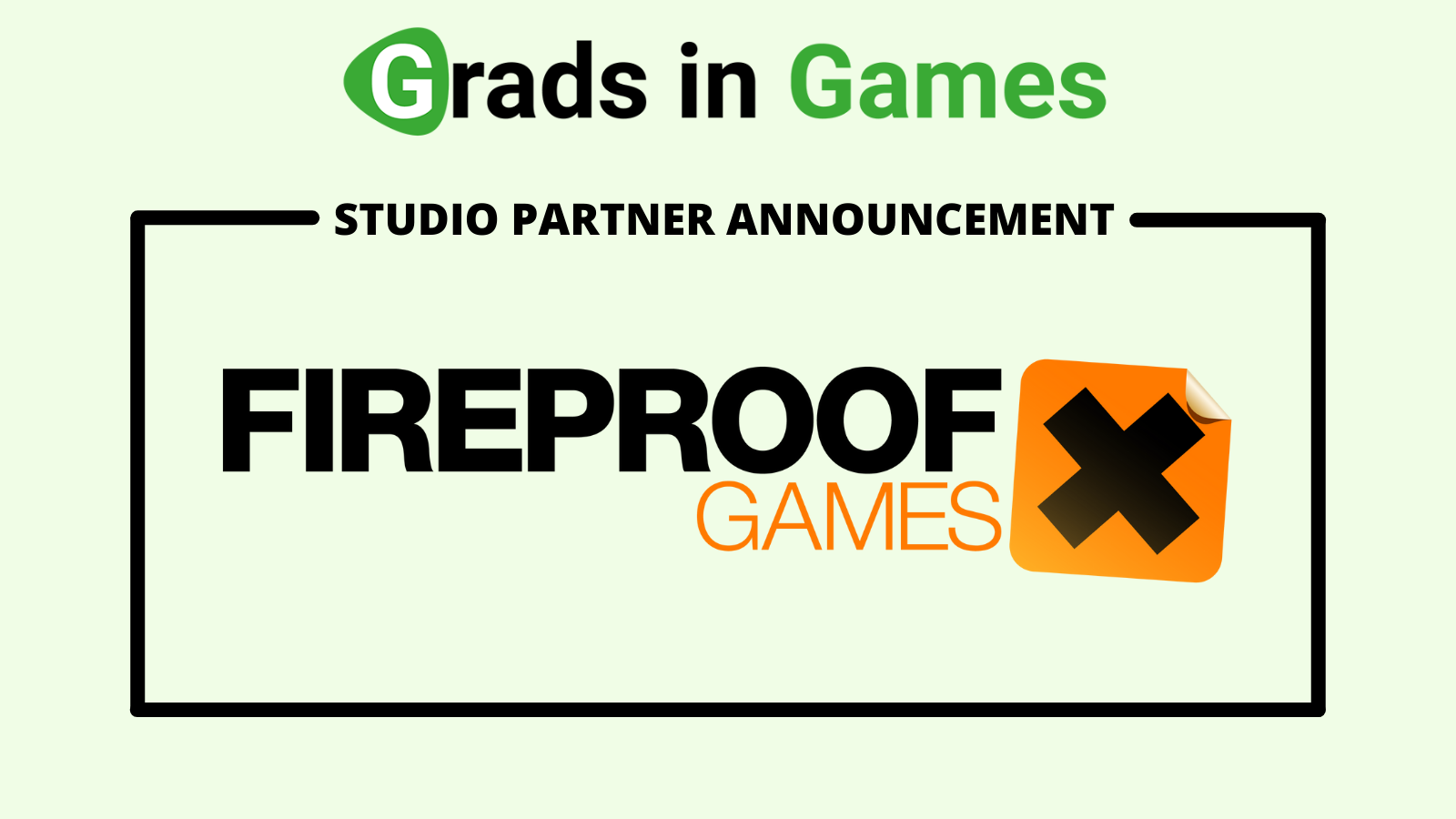 Grads In Games welcomes Fireproof Games as studio partner for 2021/22