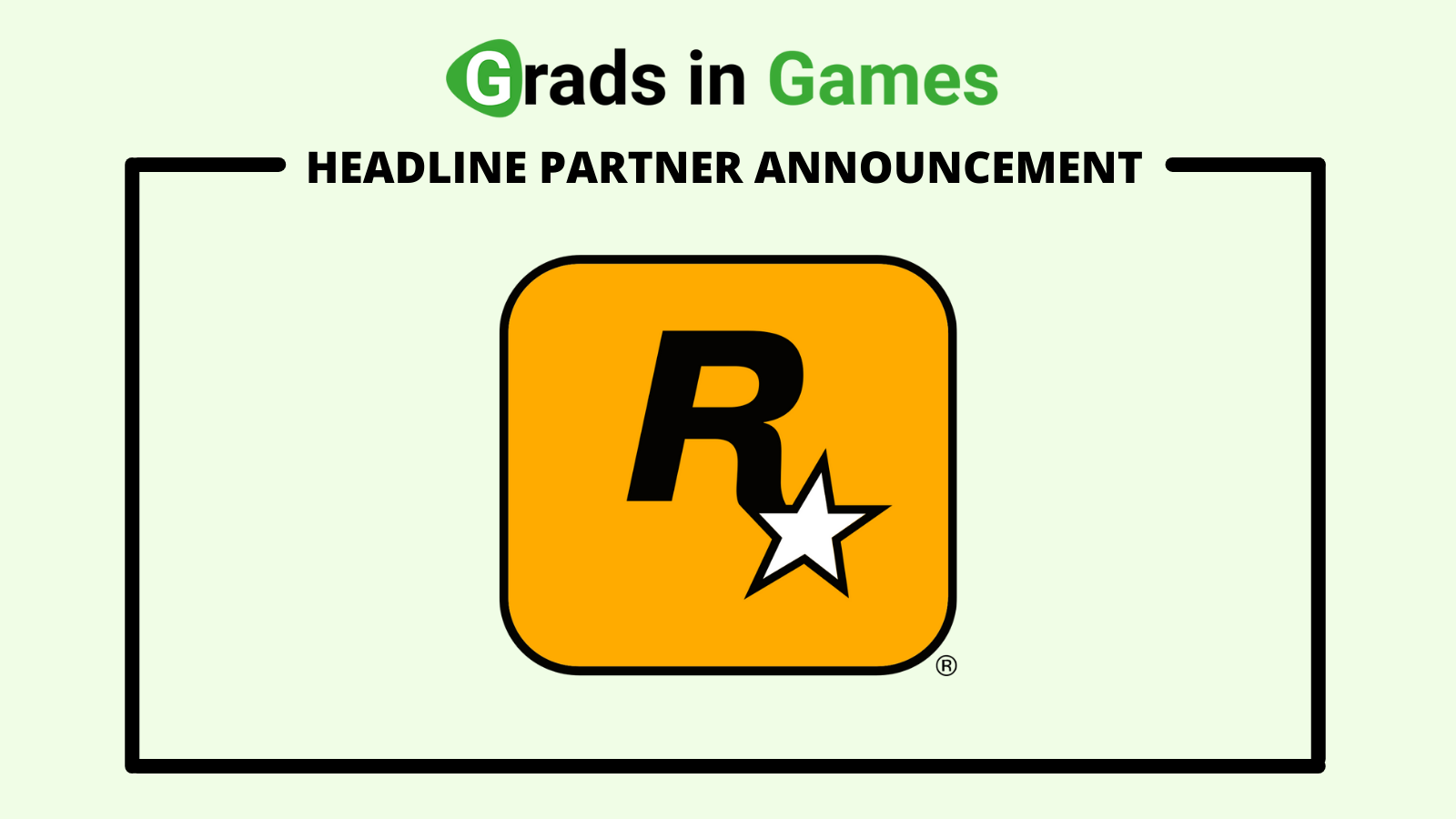 Grads in Games welcomes Rockstar Games as our Headline Partner for 2021/22