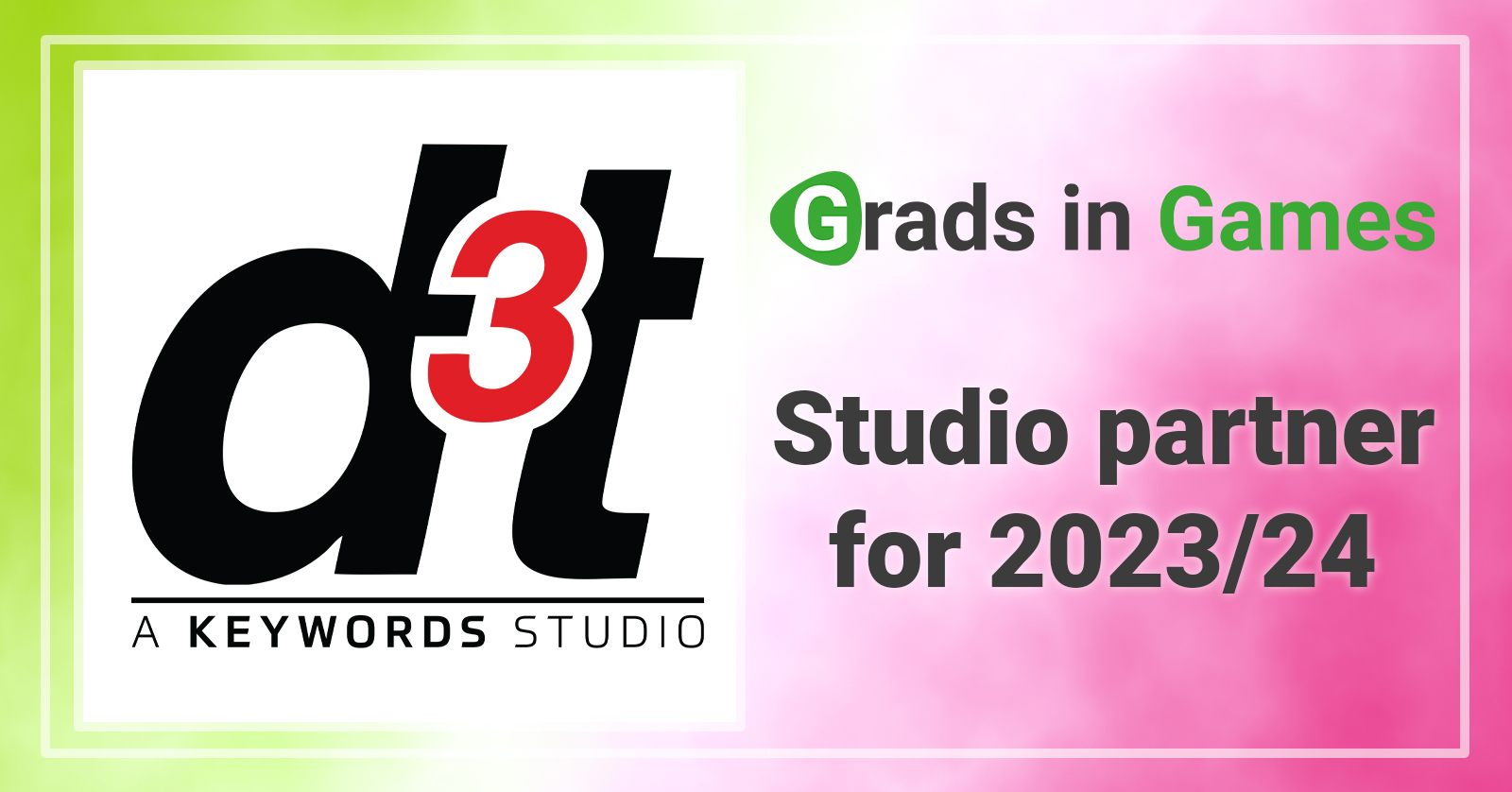 We're thrilled to welcome back d3t as studio partner!